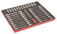 Bahco Foaminlay Fit&Go 3/3 met doppen met 1/2" - met lasermarkering - 49-delig - FF1A219LM