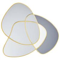 Beliani - TAILLY - Wandspiegel - Goud - 99 x 89 cm - Glas