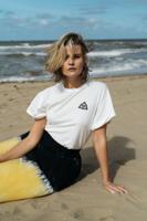 Maicazz Nanora Su25.75.027 T-shirt Korte Mouw Off White - Black Maicazz Nanora Su25.75.027 T-shirt Korte Mouw Off White - Black