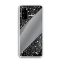 Zwart marmer: Samsung Galaxy S20 Transparant Hoesje