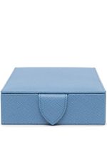 Smythson boîte à bijoux en cuir - Bleu