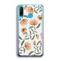 Peachy flowers: Huawei P30 Lite Transparant Hoesje
