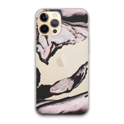 Roze stroom: iPhone 13 Pro Max Transparant Hoesje
