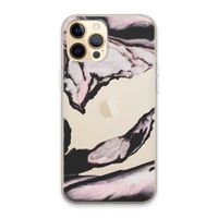Roze stroom: iPhone 13 Pro Max Transparant Hoesje