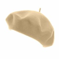 Beige baret voor dames