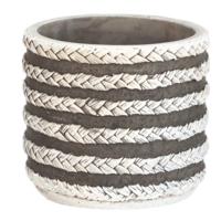 Bloempot serie Raf grijs 8,5 cm | 24 stuks