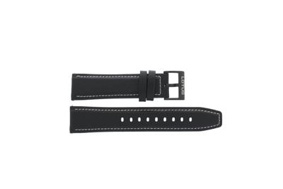 Horlogeband Lotus 50008/2 / BC10932 Leder Zwart 22mm