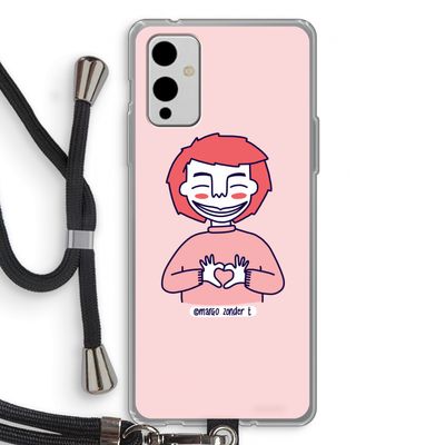 Hartje: OnePlus 9 Transparant Hoesje met koord