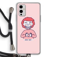 Hartje: OnePlus 9 Transparant Hoesje met koord