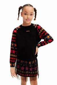 Desigual sweatshirt sterren - BLACK - 11/12