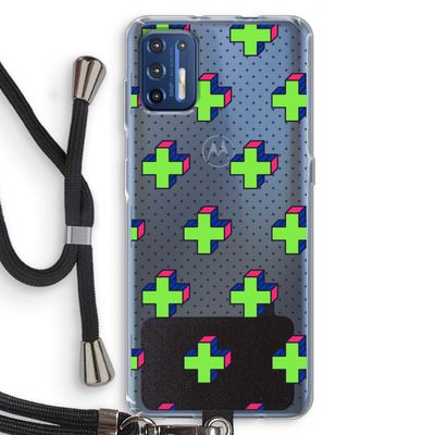 8-bit N°10: Motorola Moto G9 Plus Transparant Hoesje met koord