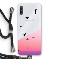 Fly away: Samsung Galaxy A70 Transparant Hoesje met koord