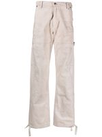 RHUDE pantalon de peintre à chevilles resserrées - Tons neutres