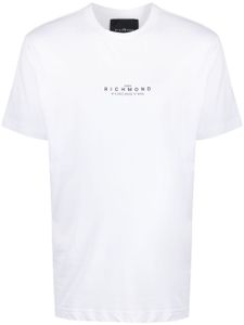 John Richmond t-shirt en coton à logo imprimé - Blanc