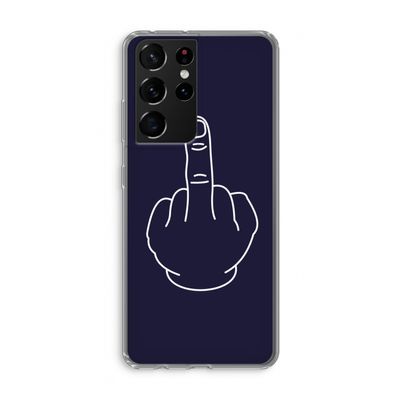 F**k U: Samsung Galaxy S21 Ultra Transparant Hoesje