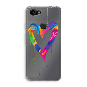 Melts My Heart: Google Pixel 3a Transparant Hoesje