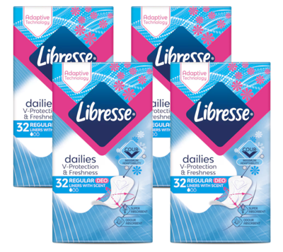 Libresse Dailies V-Protection Regular Deo Fresh Inlegkruisjes Multiverpakking