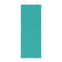 VidaXL Plissé rolgordijn 75x200 cm stofbreedte 74,4 cm petrol groen