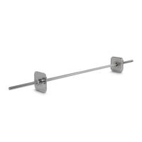 Ironmaster Straight Barbell Bar | Grijs - thumbnail