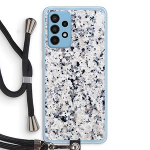 Gespikkelde marmer: Samsung Galaxy A52 Transparant Hoesje met koord