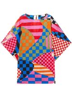 PUCCI caftan à carreaux - Multicolore - thumbnail