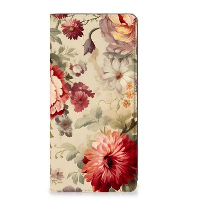 Smart Cover voor OPPO A57 | A57s | A77 4G Bloemen Smart Cover voor OPPO A57 | A57s | A77 4G Bloemen
