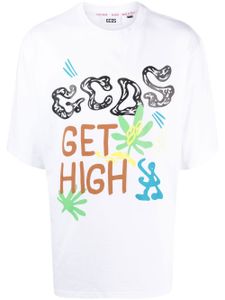 GCDS t-shirt à logo imprimé - Blanc