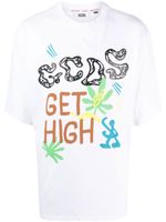 GCDS t-shirt à logo imprimé - Blanc
