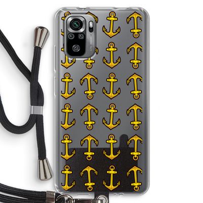 Musketon Anchor: Xiaomi Redmi Note 10S Transparant Hoesje met koord