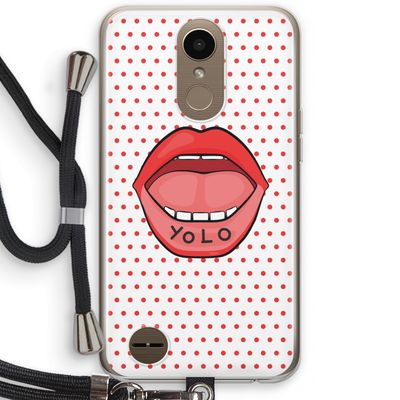 Yolo Denise: LG K10 (2017) Transparant Hoesje met koord