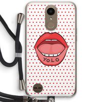 Yolo Denise: LG K10 (2017) Transparant Hoesje met koord