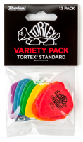 Dunlop PVP418 Tortex Standard Plectrum Variety 12-Pack