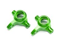 Steering blocks, 6061-T6 aluminium, left & right (green anodized) (TRX-6837G) - thumbnail