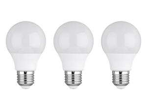 LIVARNO home 2 of 3 LED-lampen (4,2W E27-peervorm, set van 3, melkachtig)