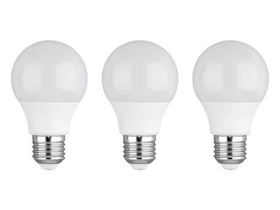 LIVARNO home 2 of 3 LED-lampen (4,2W E27-peervorm, set van 3, melkachtig)