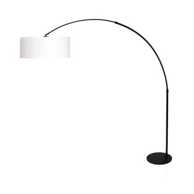 Steinhauer BooglampStresa zwart met lampenkap wit - 9832ZW