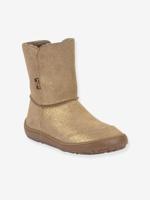 Blotevoetenlaarzen kinderen BAREFOOT TEX SUEDE Froddo goud