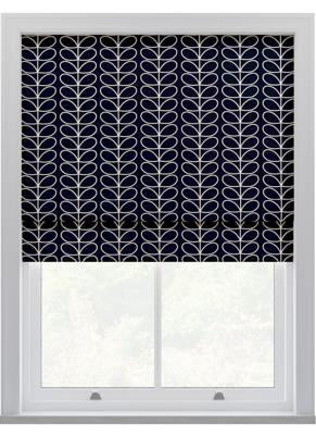 Orla Kiely - Vouwgordijnen - Linear Stem Marine Walvis