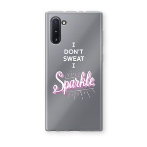 Sparkle quote: Samsung Galaxy Note 10 Transparant Hoesje