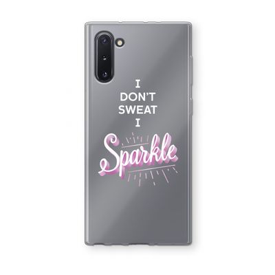 Sparkle quote: Samsung Galaxy Note 10 Transparant Hoesje