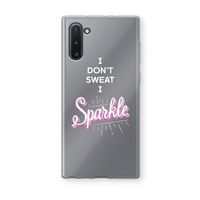 Sparkle quote: Samsung Galaxy Note 10 Transparant Hoesje