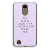 GSM: LG K10 (2017) Transparant Hoesje
