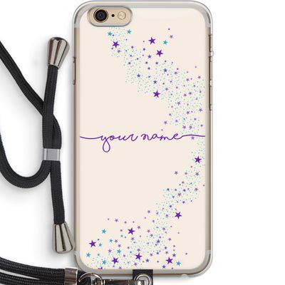Sterren: iPhone 6 PLUS / 6S PLUS Transparant Hoesje met koord