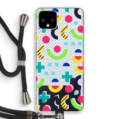 8-bit N°1: Pixel 4 Transparant Hoesje met koord