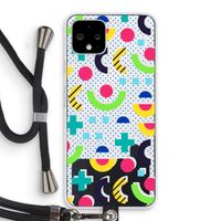 8-bit N°1: Pixel 4 Transparant Hoesje met koord