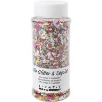 Creativ Company Bio sparkles & sequins, diverse kleuren, 140 ml/ 1 doosje