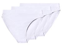 esmara Set van 3 dames onderbroeken (Wit, L (44/46))