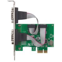 Manhattan 2 poorten Seriële interfacekaart Serieel (9-pol.) PCIe - thumbnail
