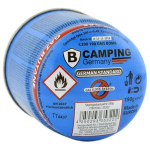 Gasblik | Gasbus | Camping Gasvulling | Gas Cartridge | Butaan Gas | 190g