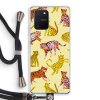 Cute Tigers and Leopards: Samsung Galaxy Note 10 Lite Transparant Hoesje met koord